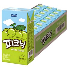 매일유업 피크닉 청포도 200ml 24팩, 24개