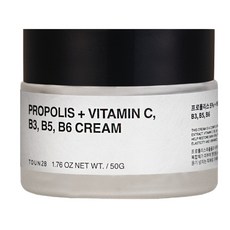 TOUN28 蜂膠&維他命C&B3&B5&B6面霜, 50g, 1罐