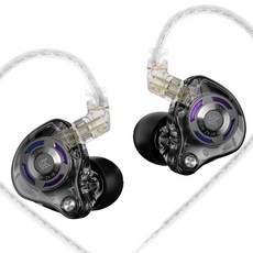 Keephifi KZ Gale 유선 HiFi 이어폰 게이밍 이어폰 IEM 슈퍼라인어 다이나믹 드라이브 음악 모니터 인체공학 헤드셋 커스텀 게이밍 이어버드, 노마이크
