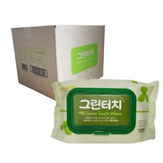 그린터치 물티슈 캡형, 100개입, 20개