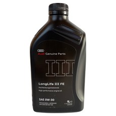 아우디 순정엔진오일 롱라이프III FE 0W30 1L VW 504 00/507 00, 아우디 롱라이프III FE 0W30, 1개