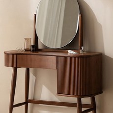 잉글랜더 첼로 원목 템바보드 콘솔 수납 화장대(원목거울), 월넛