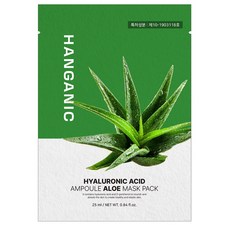 한가닉 히알루론산 앰플 알로에 마스크팩, 1개, 25개입