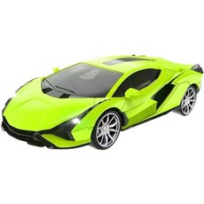 ANYOU 무선조종 자동차 장난감 소년 레이싱카 충전 원격조종, 그린 람보르기니