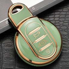 [도우팩토리]미니쿠퍼 TPU 실리콘 키 케이스 F시르즈 F54 F55 F56 F57 F560 8가지색상, 8.민트골드 TPU 1개
