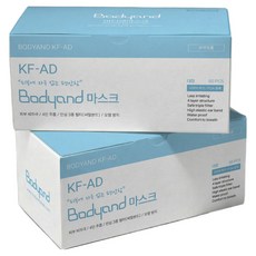 바디앤 비말 차단 마스크 대형 KF-AD, 50개입, 2개, 화이트