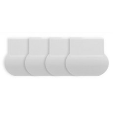 깔끔공간 대형 변기커버 손잡이, 화이트, 4p