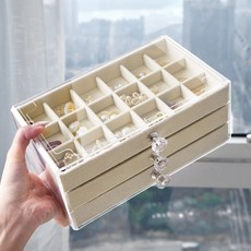 글로리존 투명 아크릴 3단 서랍형 보석함 홈인테리어/홈데코/디퓨저 반품 최저가 12,130원 로켓배송