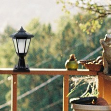 태광조명 태양광 육각등 프로 태양열 정원등 야외 잔디 조명, 사각데크 노란빛