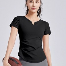 708090 여성 필라테스옷 찰랑 슬림핏 반팔 요가복