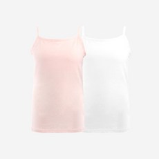 르브니 주니어 2단계 브라런닝 2종세트 끈나시 순한 면원단 저자극 탈부착 패드 CW도로시2종