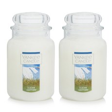 양키캔들 자캔들대 라지자 클린코튼 X2개, 623ml, 단품, 2개