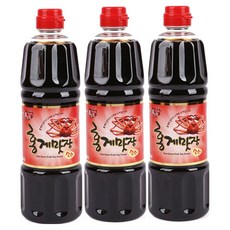 홍일식품 홍게간장 홍게맛장소스 사은품증정, 3개, 500ml