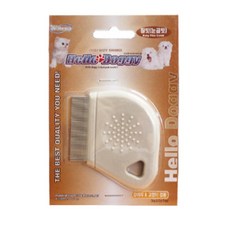 헬로도기 반려동물용 참빗, 혼합 색상, 1개