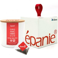 epanie 洛神花茶包 10入+圓筒外盒+絲帶包裝盒組, 1組