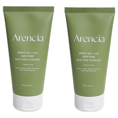 아렌시아 그린티 + LHA 딥 포어 찹쌀떡솝 블랙헤드 모공관리, 150ml, 2개