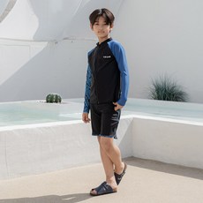 아이엠베베 남아용 주니어 써프스윔 래쉬가드 상의 + 반바지