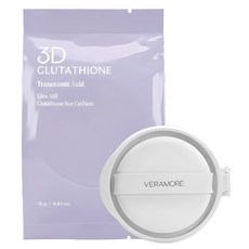베라모어 글로우 톤업 퍼플 메이크업 베이스 선쿠션 리필용 SPF50+ PA++++, 1개, 13g