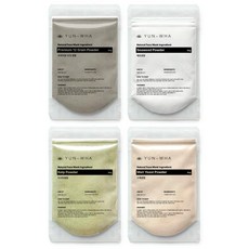 연화 천연팩가루 보습세트 12곡물가루팩 해초가루팩 다시마가루팩 누룩가루팩 4종, 1개, 4개입