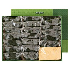 현미쑥떡 현미쑥인절미 현미떡 떡선물세트 떡함지, 80g, 20개