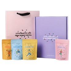 SKINNY PURITEA 綜合茶包禮盒組, 3組, Shurink Tea+Daily Mint Tea+Skinny Tea+Pumpkin Tea
