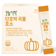오늘시작 단호박효소 곡물효소 식물성 식이섬유 유산균 100%국내산 단호박 자온비 효소식품 맛있는효소, 45g, 4개