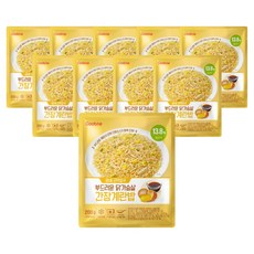 굽네 곤약잡곡 부드러운 닭가슴살 간장계란밥, 10개, 200g