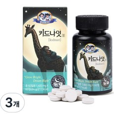 보템 키드나잇정 딸기맛 키즈 영양제 / 광동 헬스바이오 제조, 3개, 60정