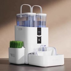 리얼파운틴 강아지 고양이 애견 음수대 정수기 급수기, 1개, 화이트