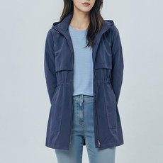 [PAT 여성] 면터치폴리 후드탈착 롱 점퍼_1I21303