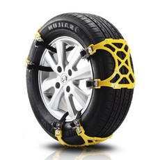 서치잇 스노우체인6p 고강도 망간강 겨울 타이어 우레탄 미끄럼방지 우레탄체인 눈길 빙판길 미끄럼방지 벨트형 우레탄스노우체인6개, 1세트