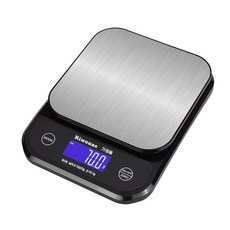 Riwonas 디지털 방수형 주방저울 충전식 계량전자저울 가정용 고정밀도 저울 B28 1Kg/0.1g, 방수type, 1개, 블랙