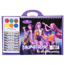 픽클리 케이팝 데몬 헌터스 림 그리기 색칠북 컬러링북 컬러드로잉북 스케치북 색연필 세트 안전 미술, 1개, 퍼플