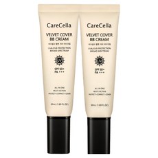 1+1[GCOOP]최신정품 지쿱 케어셀라 벨벳 커버 비비크림 /자외선차단 미백 주름개선 3IN1 BB크림 지쿱비비크림, 내츄럴 베이지, 50ml, 2개