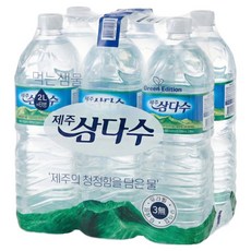 제주삼다수 그린 무라벨, 2L, 18개