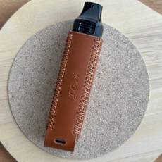 REDILL 레딜 1회용 호환 전자담배 이테리베지터블 가죽케이스, 1개, 덮개없는 케이스 가죽브라운(스티치브라운)