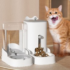 PASTEL PET 寵物大容量半自動餵水器 16.5 x 29.5 x 27.5 cm, 1個, 灰色