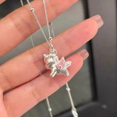 AKIPANDA 유니콘 실버 펜던트 캐릭터 목걸이