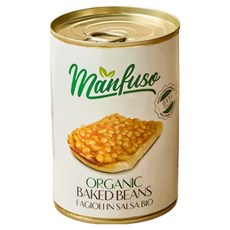 멘푸소 유기농 베이크드 빈스 통조림, 1개, 400g