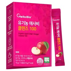 HelloBio 蘋果醋Cleanse100隨身包 14條入, 4個, 210g