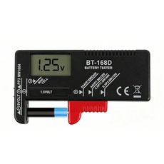 건전지 잔량 확인 배터리 테스터기 AA AAA 9V 버튼셀 남은 수명 체크 리모컨 장난감 배터리 확인 측정기, 본상품, 1개