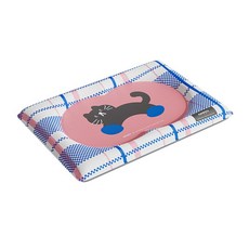 KIMPET 고양이 강아지 쿨매트 대형견 냉감 젤패드 방수 세척간편 꿀잠 매트, 1개, 핑크색