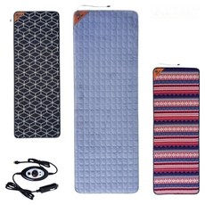 유캠프 DC 12V 전기매트 스마트 탄소 온열 매트 차박 캠핑 차량용 전기장판, 극세사, 1인용