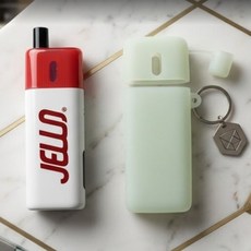 헬베이프 젤로 JELLO 버터 전자담배 호환용 케이스 실리콘 탑캡 보호 위생캡 덮개, 1개, 실리콘-반투명화이트