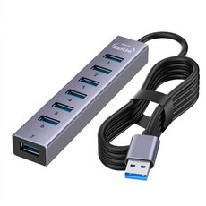 USB3.0 7포트 알루미늄 USB허브 1.2M ML-UH308, 혼합, 1개