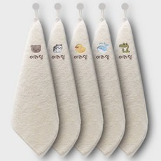 라임 어린이집 무염색 수건, 베이지