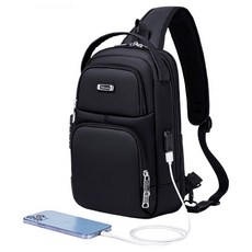 남성용 대용량 도난방지 여행용 슬링백