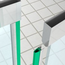 교체용 강화도어 손보호대 상가 유리문 손끼임방지 고무패킹 손낌방지 출입문 전용 틈막이, 20mm(고무+알루미늄), 1980mm, 회색, 1개