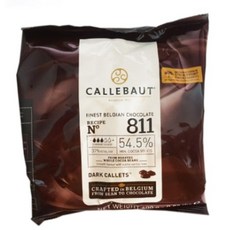 벨기에산 칼리바우트 다크 811 커버처 초콜릿 깔리바우트 카카오54 깔레바우트 깔렛 깔릿 르뱅, 1개, 400g