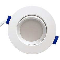 룩스램 3인치 다운라이트 7W 직회전 매입등 COB타입 확산형 플리커프리 안정기일체형 안정기불필요, 확산 타입, 주광색, 1개